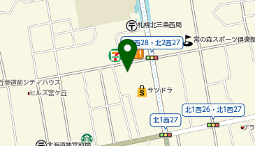 さっぽろ宮の森心臓病・動脈硬化クリニックの地図画像