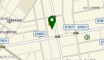 北7条ごうだ整形外科の地図画像