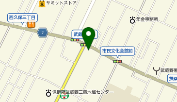 むさしの中町クリニック 脳神経外科・整形外科・リハビリテーション科の地図画像