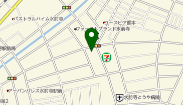 水前寺こころのクリニックの地図画像