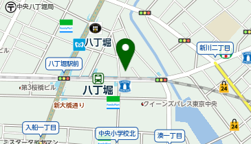 八丁堀眼科クリニックの地図画像