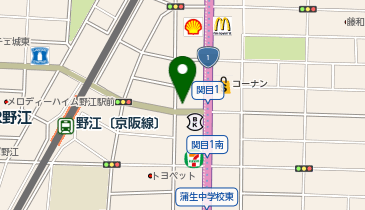 やながわ内科クリニックの地図画像