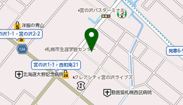 宮の沢整形外科クリニックの地図画像