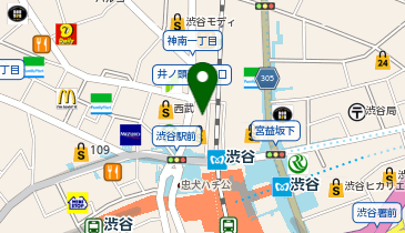 渋谷スクランブル皮膚科の地図画像