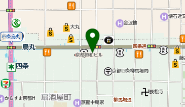 京都烏丸駅前皮フ科スキンクリニック・クリニーク京都烏丸の地図画像