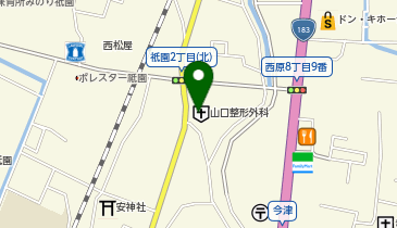 やまぐち整形外科リハビリクリニックの地図画像