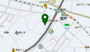 のぼりとキッズクリニックの地図画像