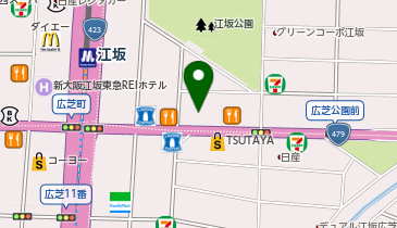 TCB 東京中央美容外科・TCB スキンクリニック 江坂院の地図画像