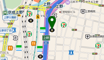 ディオクリニック上野院の地図画像