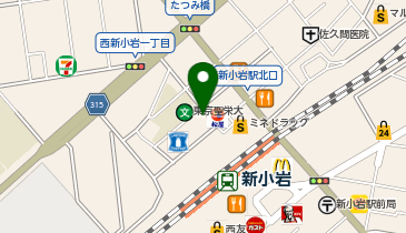 メディカルベース新小岩の地図画像