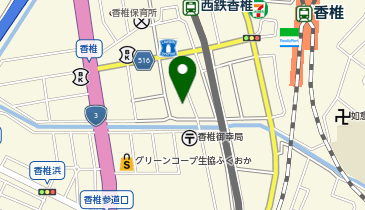 香椎耳鼻咽喉科の地図画像