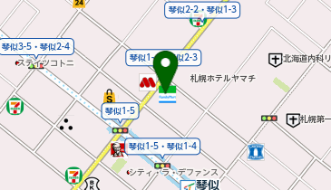 札幌ことにメンタルクリニックの地図画像