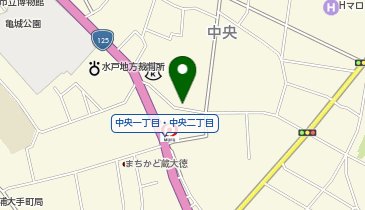 中央大祢整形形成外科の地図画像