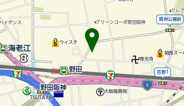 阪神野田駅前ファミリークリニックの地図画像