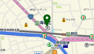 野田阪神駅前いまい皮フ科小児皮フ科アレルギー科の地図画像