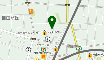自由が丘 清澤眼科の地図画像