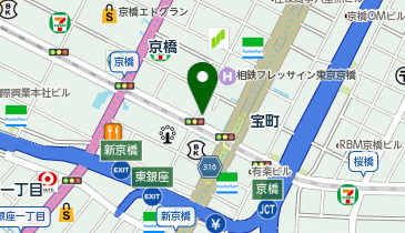 メディカルクリニックルナ東京の地図画像