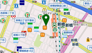 あおぞらクリニック新橋院の地図画像