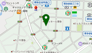 HAIR&SKIN CLINIC FUKUOKAの地図画像