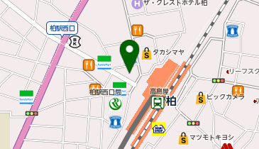 柏駅前内科・皮ふ科の地図画像