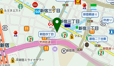 新宿駅前婦人科クリニックの地図画像