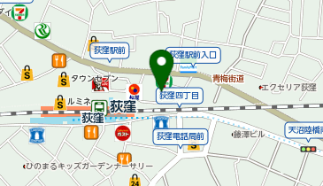 荻窪 痛み&リハビリクリニックの地図画像