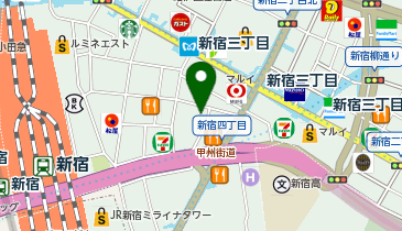美容外科・歯科 ガーデンクリニック新宿院の地図画像