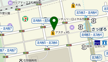 さっぽろ糖尿病・甲状腺クリニックアスティ45の地図画像