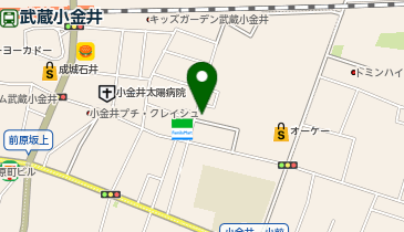小金井ファミリークリニックの地図画像