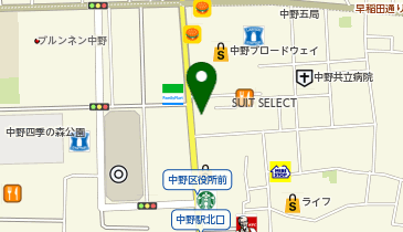 中野駅前ごんどう泌尿器科の地図画像