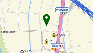 みうらクリニック岩津の地図画像