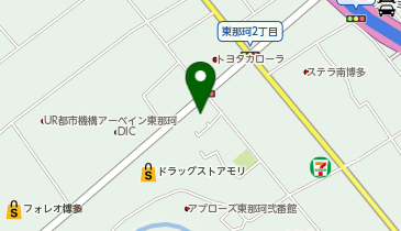 あべ胃腸内視鏡・内科 博多院の地図画像