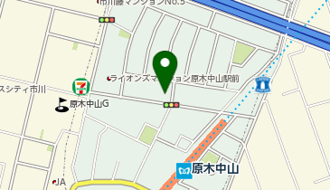 原木中山駅前整形外科・リハビリテーション科の地図画像