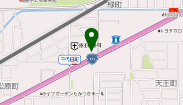 吉栖外科整形外科の地図画像