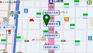 心斎橋形成外科・スキンケアクリニックの地図画像