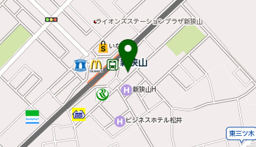 新狭山かえでクリニックの地図画像