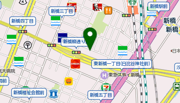 新橋歯科医科診療所 プラザ美容外科・医科の地図画像