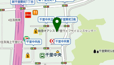 しきな鼻クリニック千里の地図画像