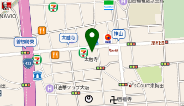 梅田脳・脊髄・神経クリニックの地図画像