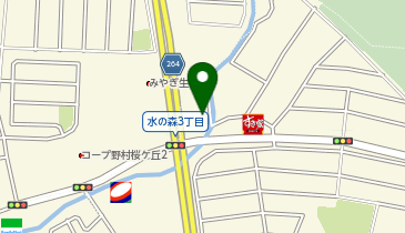 水の森整形外科クリニックの地図画像