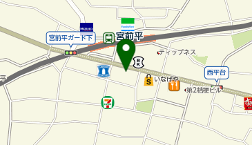 川崎宮前平とくえ内科循環器内科クリニックの地図画像