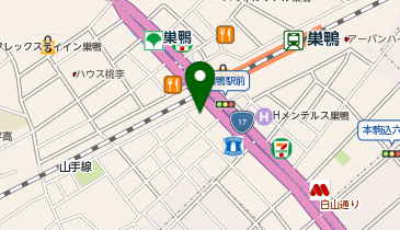 白山通り皮フ科の地図画像