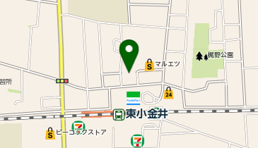 東小金井うえだ皮ふ科の地図画像