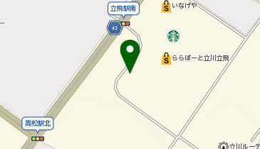 しらたま皮膚科クリニック ららぽーと立川立飛の地図画像