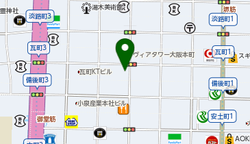 こもれびレディースクリニック大阪本町の地図画像