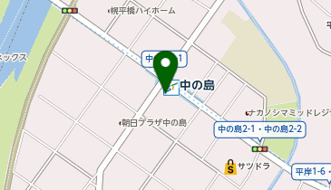 中の島はやし皮フ科の地図画像