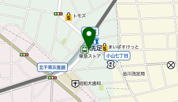 洗足駅前クリニックの地図画像