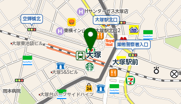 東京透析フロンティア 大塚駅前クリニックの地図画像
