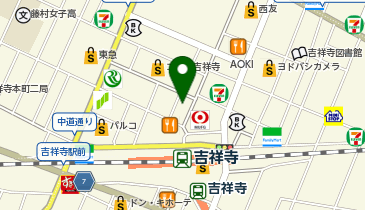 吉祥寺まいにちクリニック 内科 皮膚科 泌尿器科の地図画像
