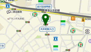 大井町レディースクリニックの地図画像